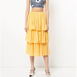 Maryam Nassir Zadeh La Terra Tiered Skirt